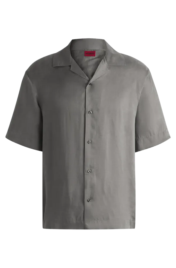 Hugo Boss Loose-fit twill Shirt GREY