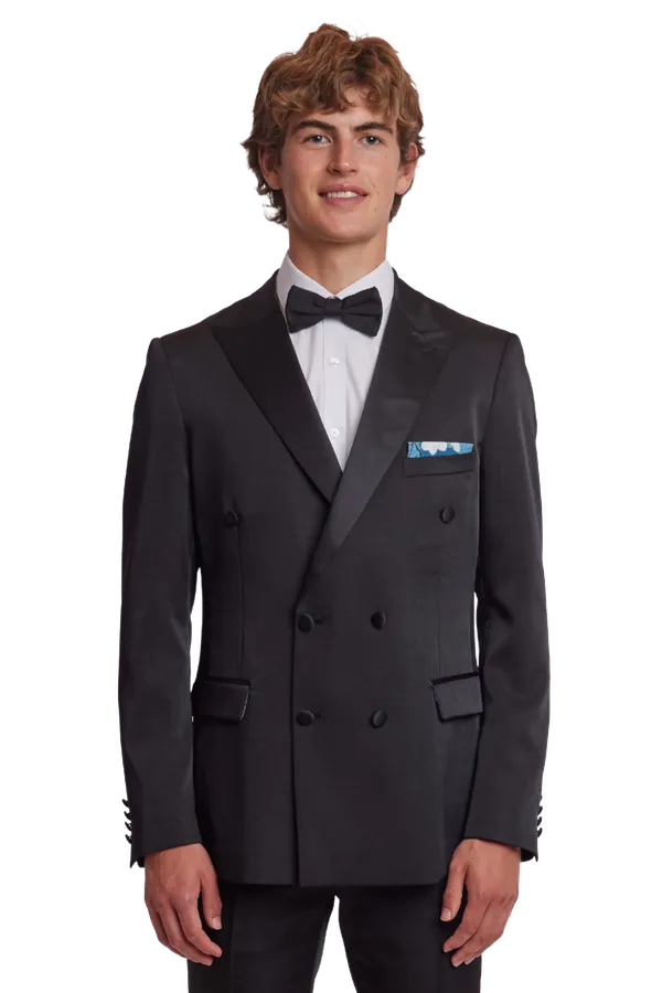 PAISLEY & GRAY Soho DB Peak Tux Jacket BLACK