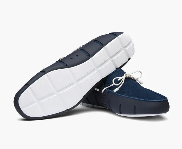 Zanella Clothing Braided Lace Loafer- Navy NAVY