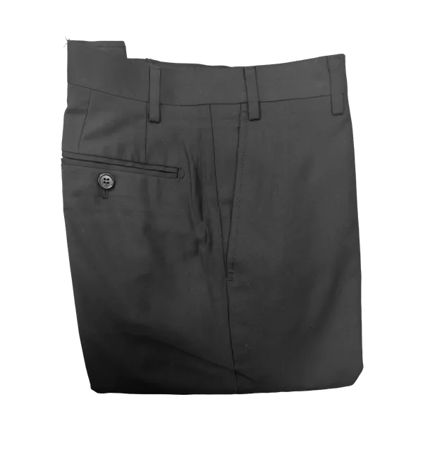Bresciani Clothing Stretch Suit Trousers- Black BLACK