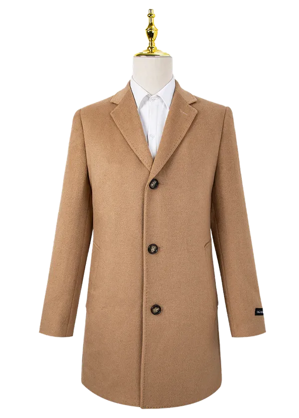 Bresciani Clothing Wool & Cashmere Overcoat - Camel CAMEL