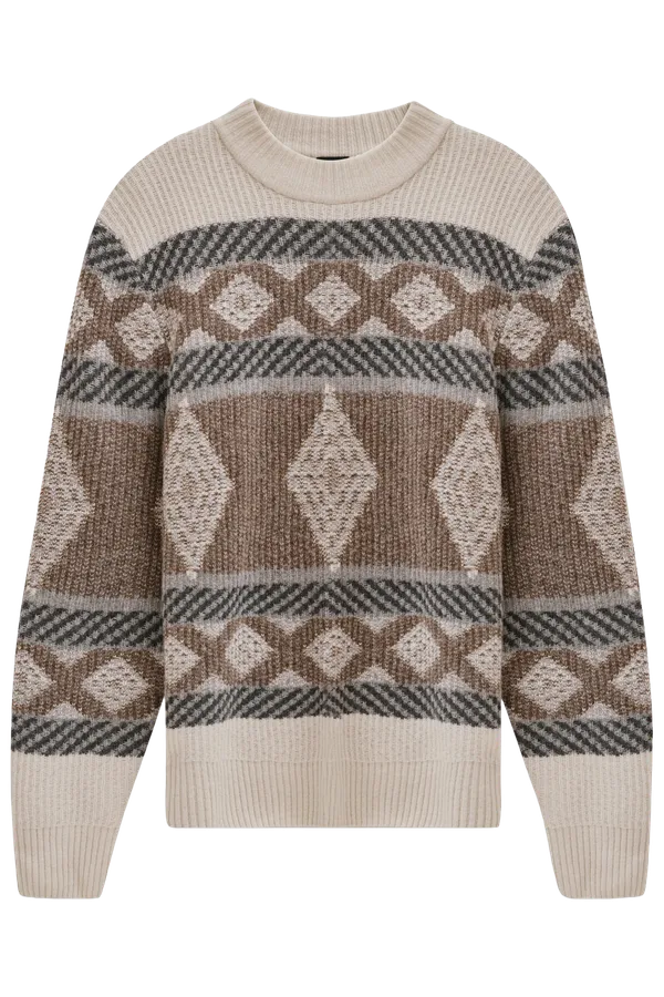 Bugatti Clothing Norwegian sweater Cream/Multi