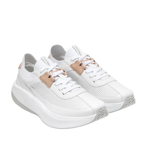 COLE HAAN GrandPrø All-Day Leather Running Shoes White