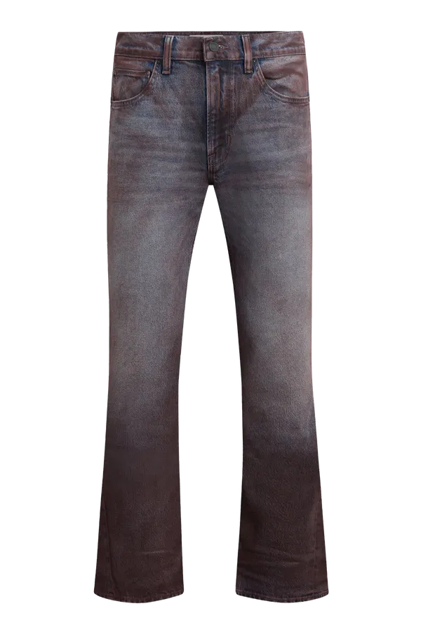 Hudson Jeans Walker Kick Flare Coated Port