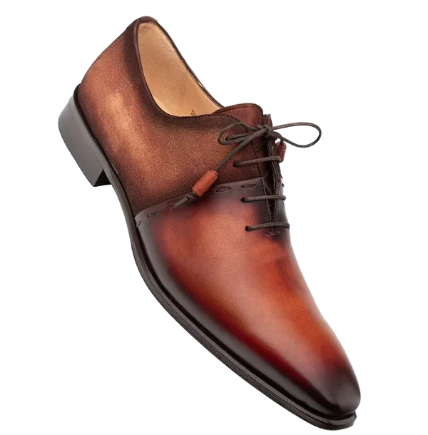 Mezlan Shoes Colomer Calf/Suede Oxford Cognac
