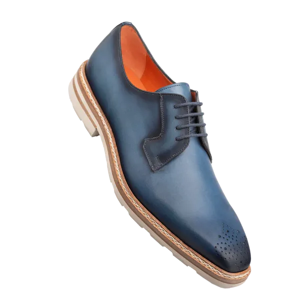 Mezlan Shoes Lightweight Derby BLUE