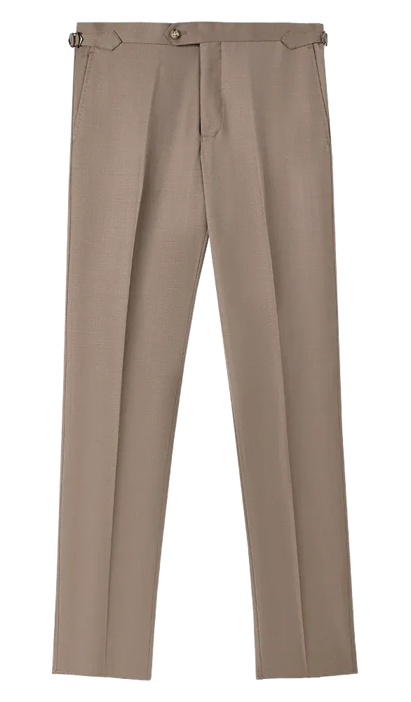 Bresciani Clothing Italian Dress Slacks - Taupe TAUPE