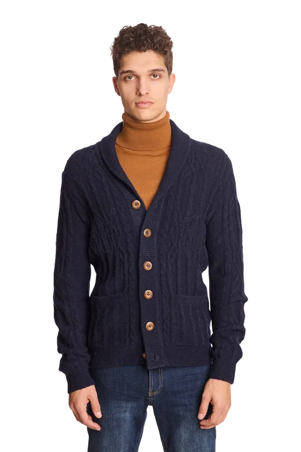 PAISLEY & GRAY Shawl Cardigan Navy