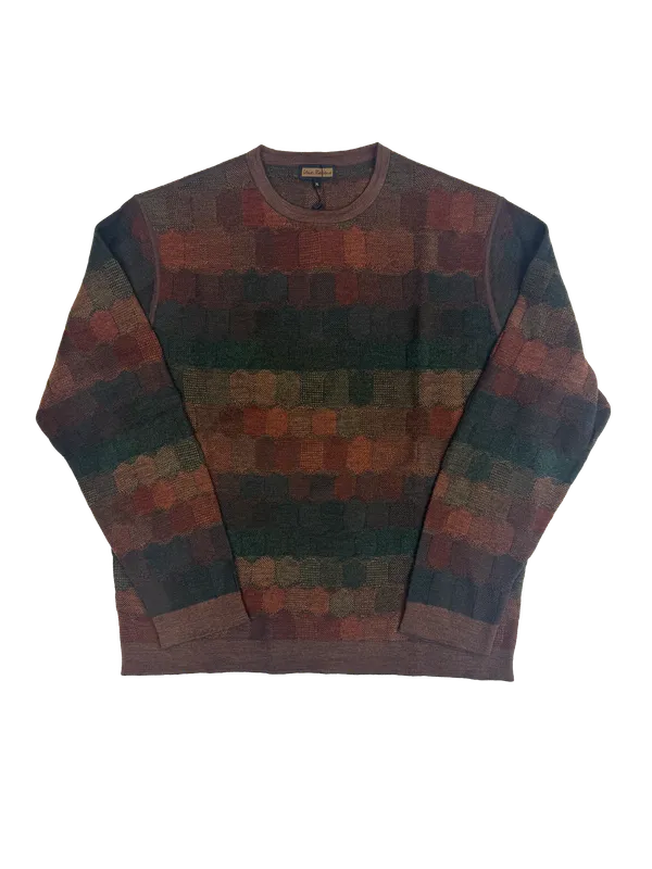 Lenor Romano Merino Jacquard Sweater Chocolate