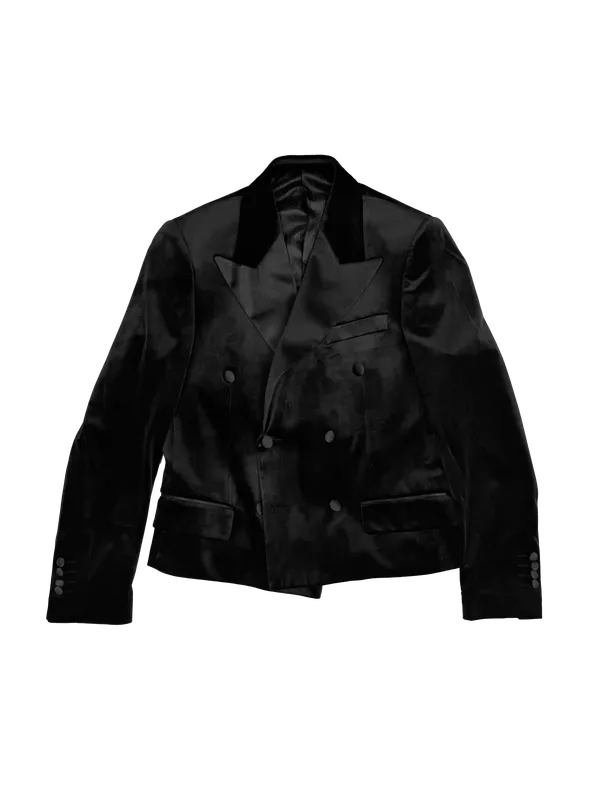 Cigar Couture Cropped tuxedo Black