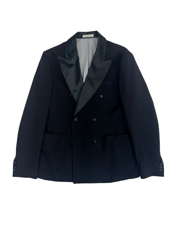 Richard Choi Double Breasted Tuxedo Jacket Black