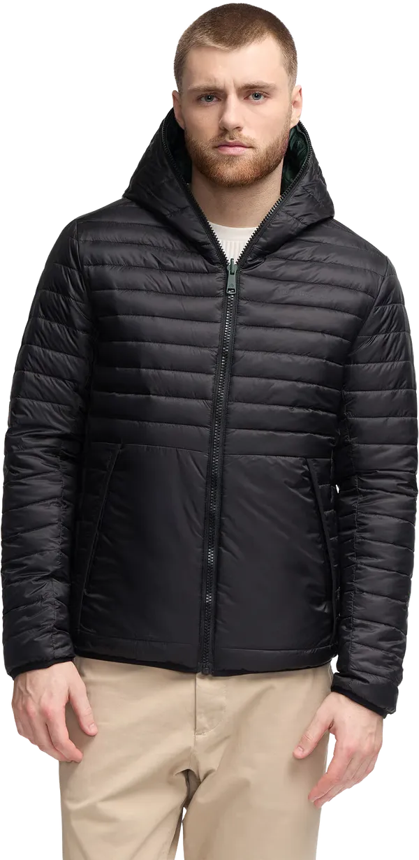 Scotch & Soda Kosta Reversible Lightweight Insulated Jacket Black/Forest Green