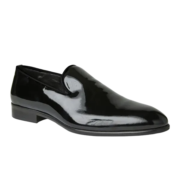 Bruno Magli Shoes Danilo Patent Leather Loafers BLACK