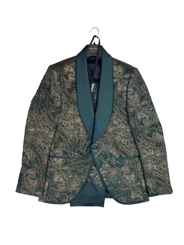 Masculini Shawl Tuxedo - Dark Green