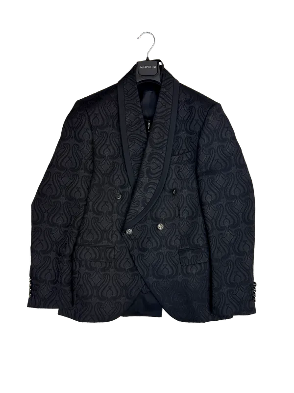 Masculini Shawl Tuxedo - Embellished Black