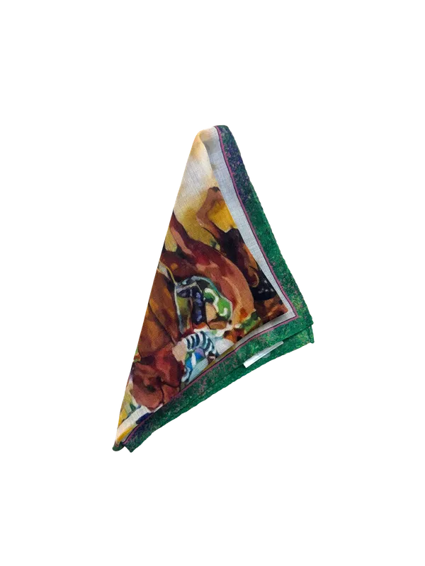 Ruth Graves Designs Silk Pocket Square - Race Horse