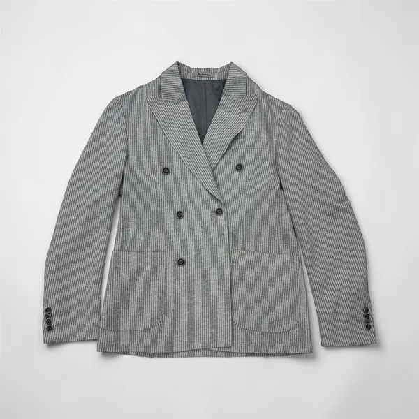 Richard Choi The Light Jacket- Gray Striped GRAY