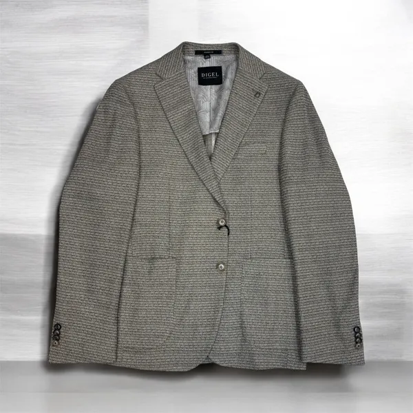 DIGEL Notch Lapel Sport Coat- Beige BEIGE