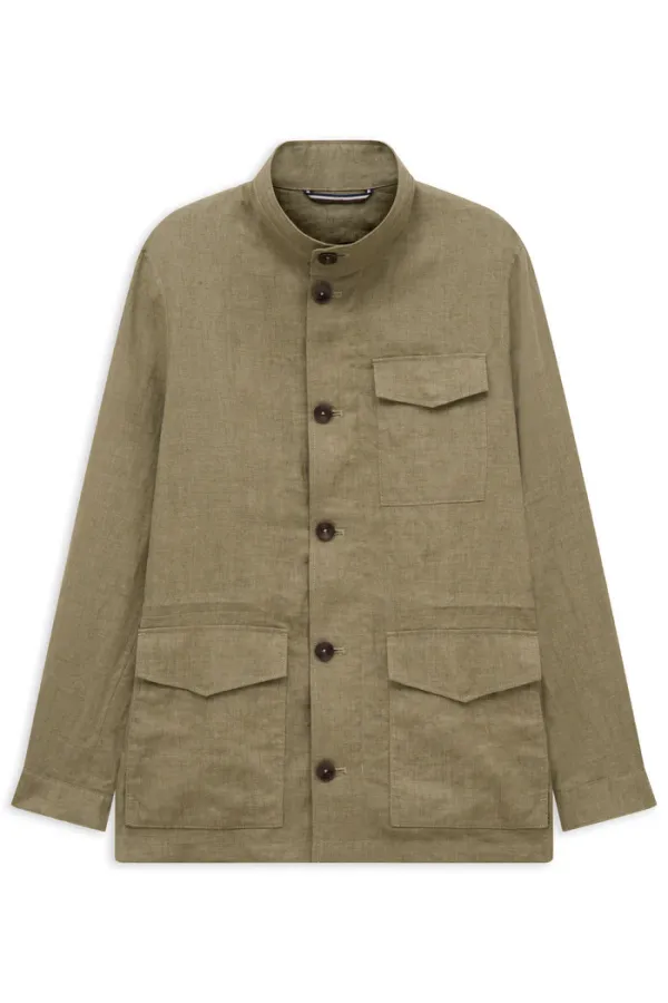 Bugatti Clothing Lightweight linen jacket- olive OLIVE