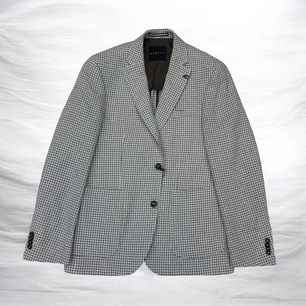 Bugatti Clothing Jacket with lapel collar and stretch function- Gray/Beige GREY/BEIGE
