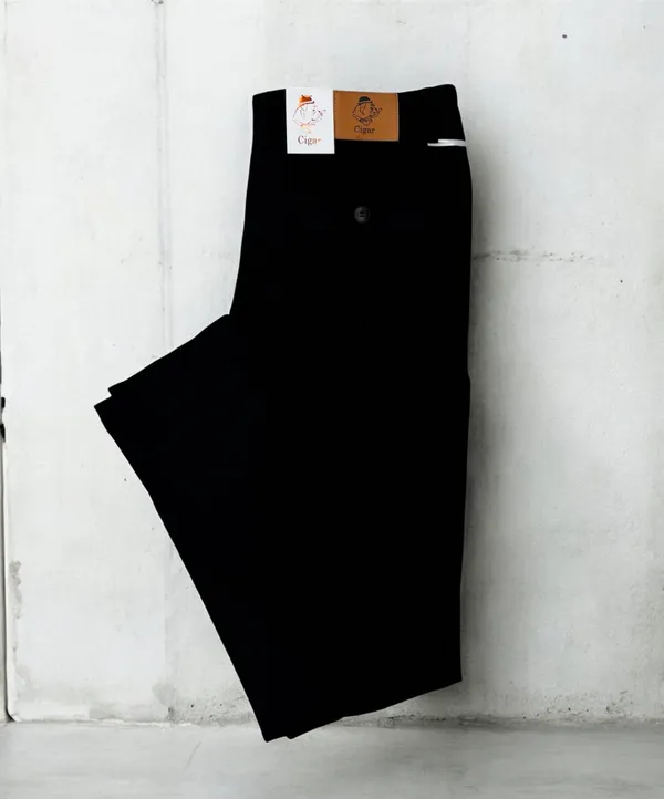 Cigar Couture Stretch Chino Pants- Black BLACK
