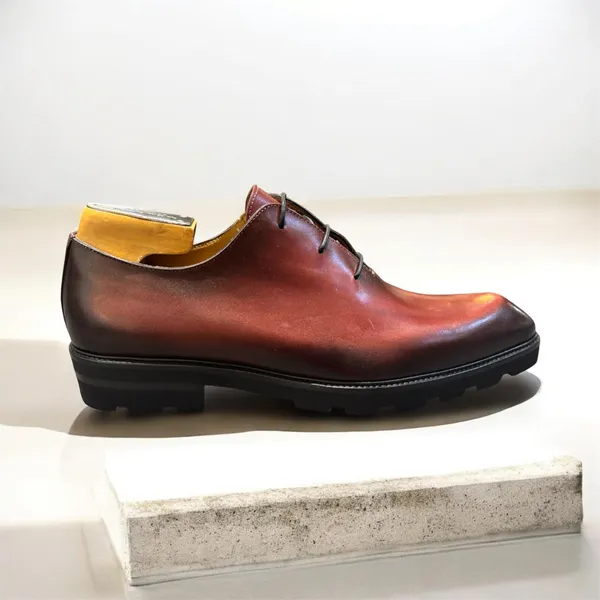 Mezlan Shoes Two-toned Oxford- Cherry CHERRY