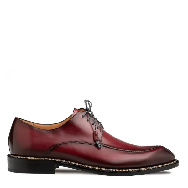 Mezlan Shoes Belmonte Patina Calf Derby- Burgundy BURG