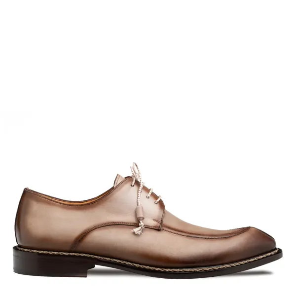 Mezlan Shoes Belmonte Patina Calf Derby- Taupe TAUPE