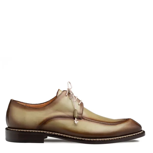 Mezlan Shoes Belmonte Patina Calf Derby- Olive OLIVE