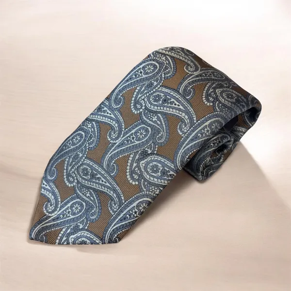Seward & Stern Paisley Tie- Brown BROWN