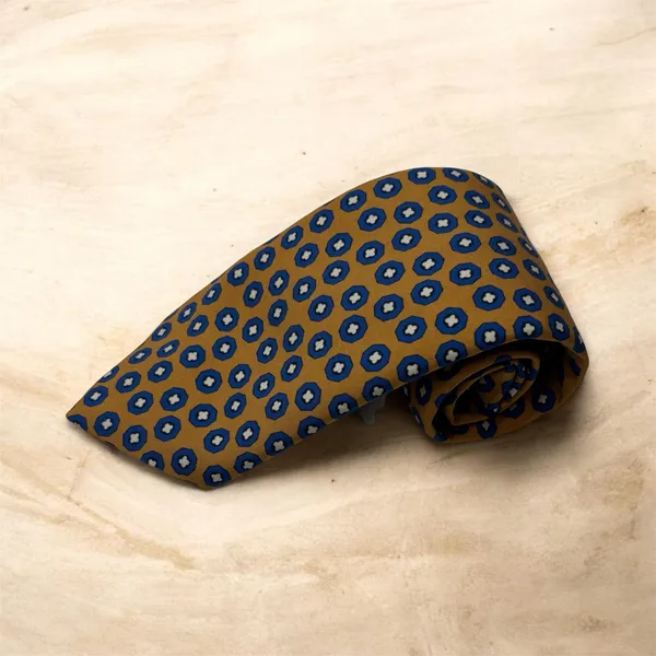 Seward & Stern Geometric Tie- Gold GOLD