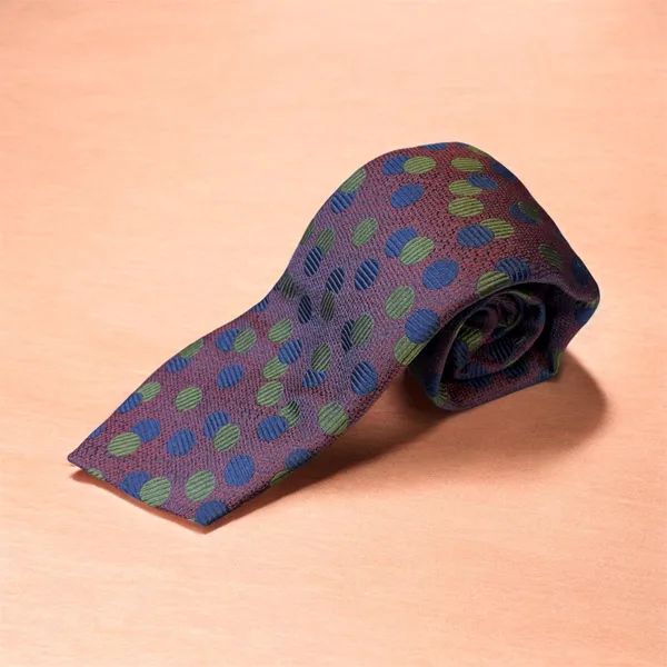 Seward & Stern Confetti Pattern Tie- Purple PURPLE