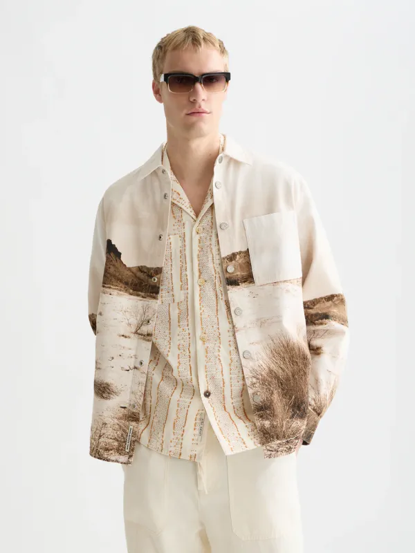 Scotch & Soda Scenery overshirt- Cream CREAM