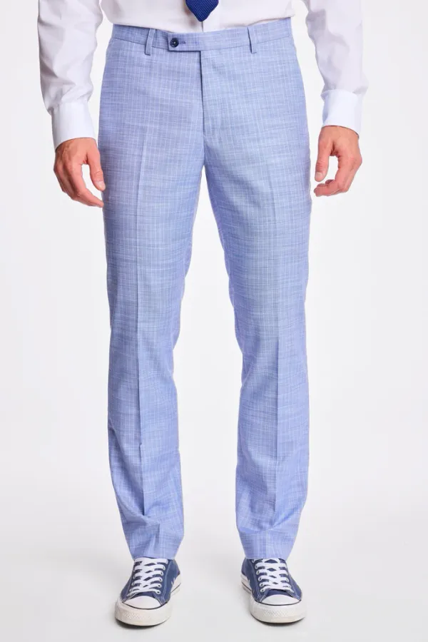 PAISLEY & GRAY Downing Pants - slim - Blue White Pinstripe BLUE