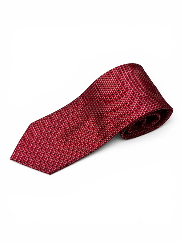 Bruno Piatelli Fishscale Print Tie- Red RED