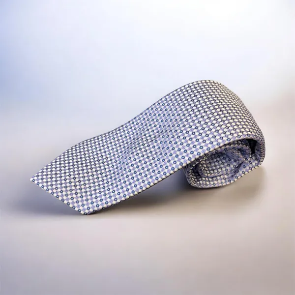 Bruno Piatelli Geometric Dot Tie- Purple PURPLE