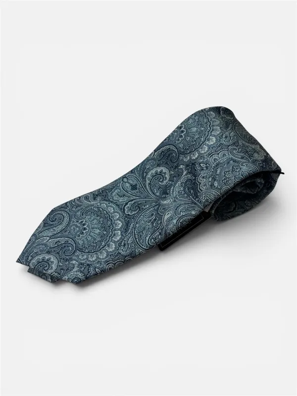 Bruno Piatelli Paisley Print Tie- Green GREEN