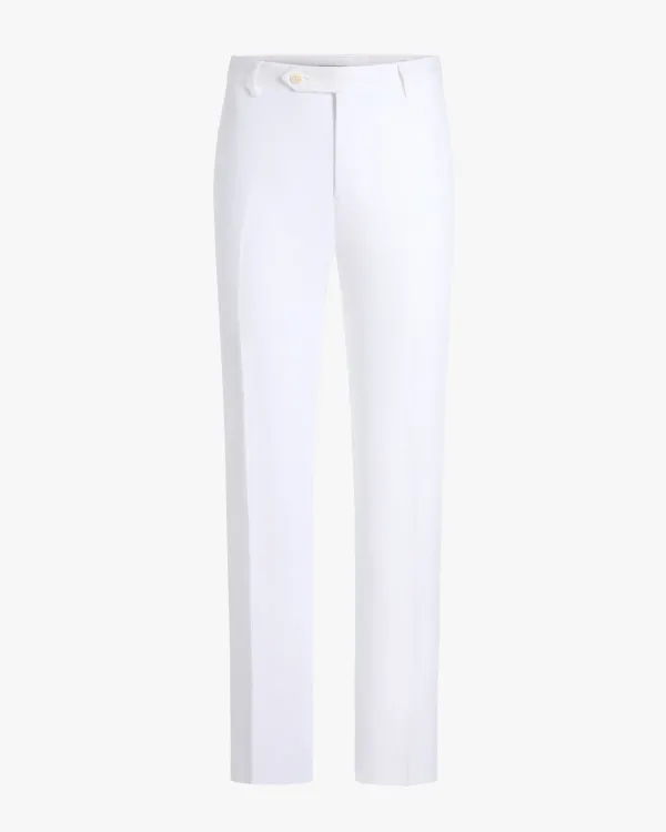 Zanella Parker Linen Trouser- White WHITE