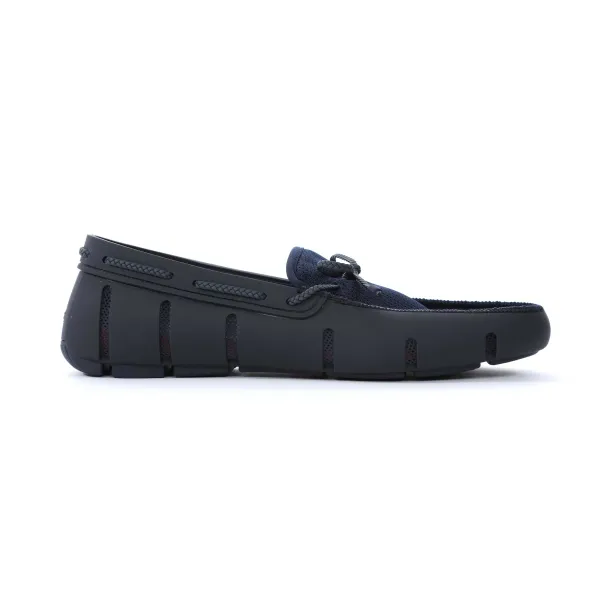 Zanella Clothing Braided Lace Loafer Shoe- Navy NAVY