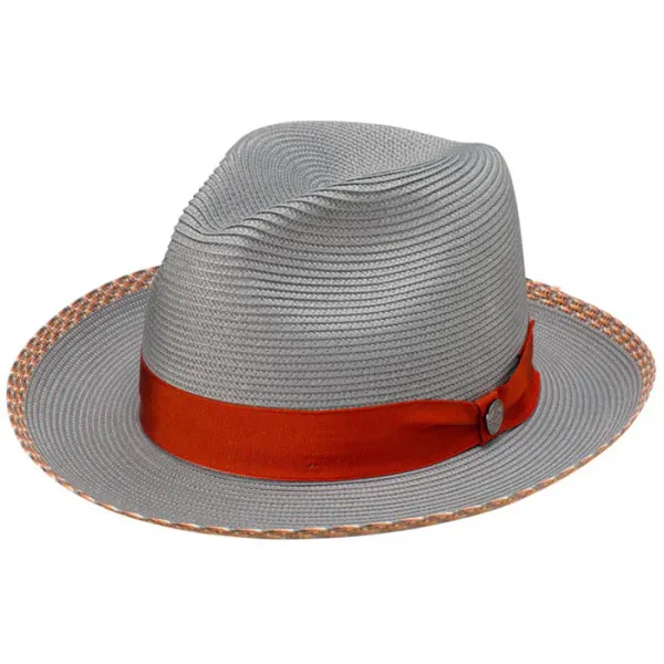 Stetson Hats Vidora Straw Hat- Grey/Quartz Grey/Quartz