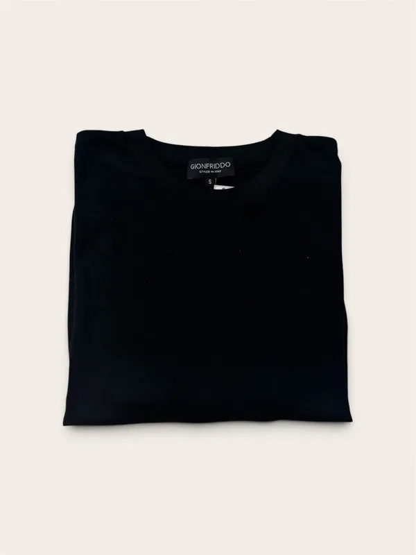 Gionfriddo Made in Italy Short Sleeve T-Shirt- Black BLACK