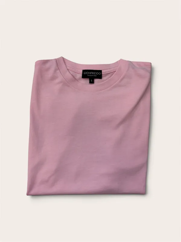 Gionfriddo Made in Italy Short Sleeve T-Shirt- Pink PINK