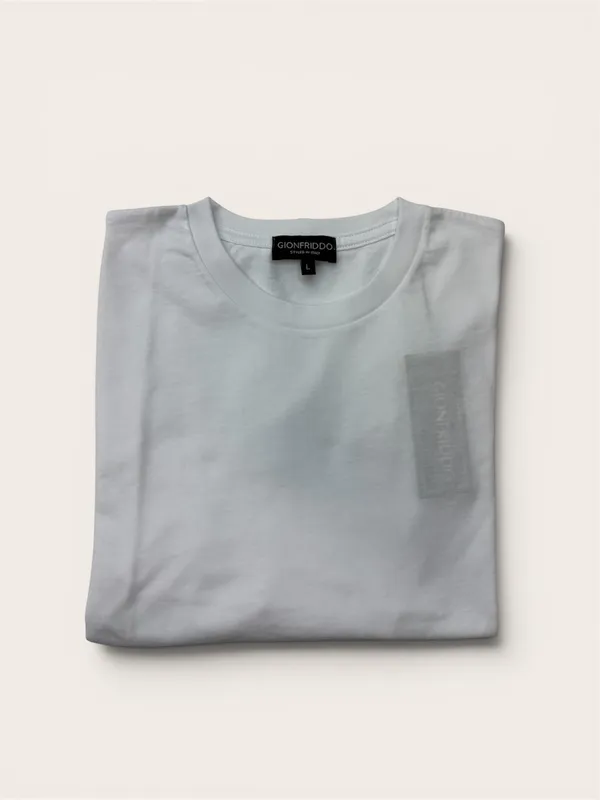 Gionfriddo Made in Italy Short Sleeve T-Shirt- White WHITE