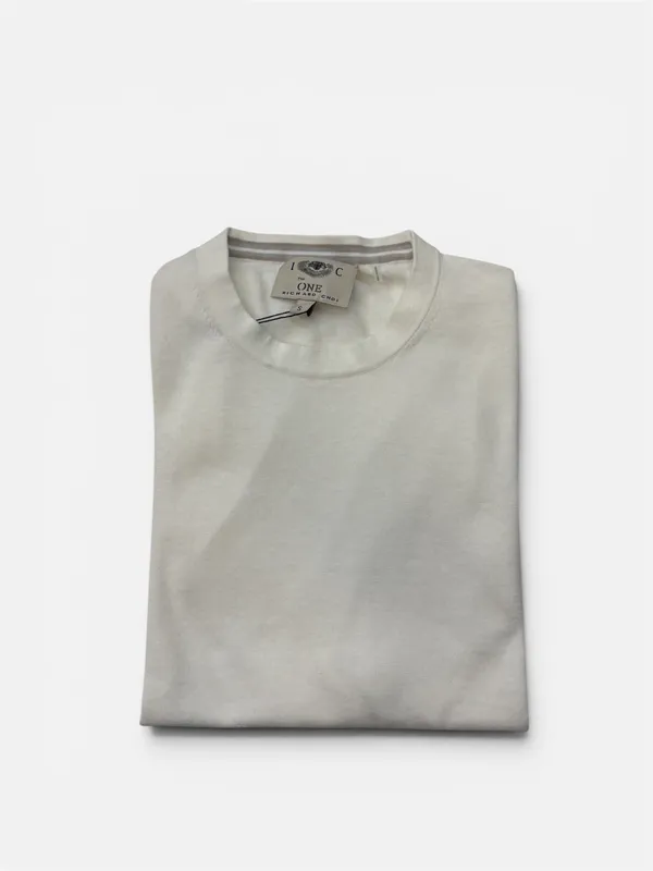 Richard Choi Knit Short Sleeve- White WHITE