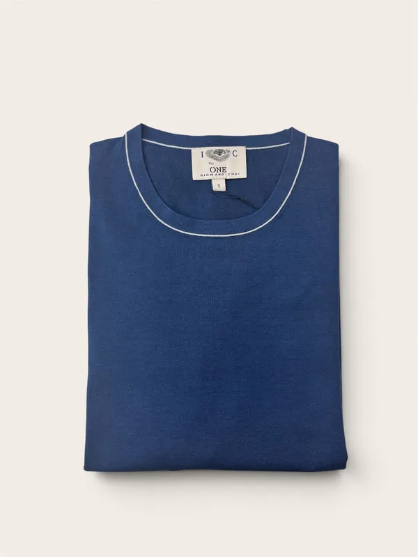 Richard Choi Knit Short Sleeve- Navy NAVY