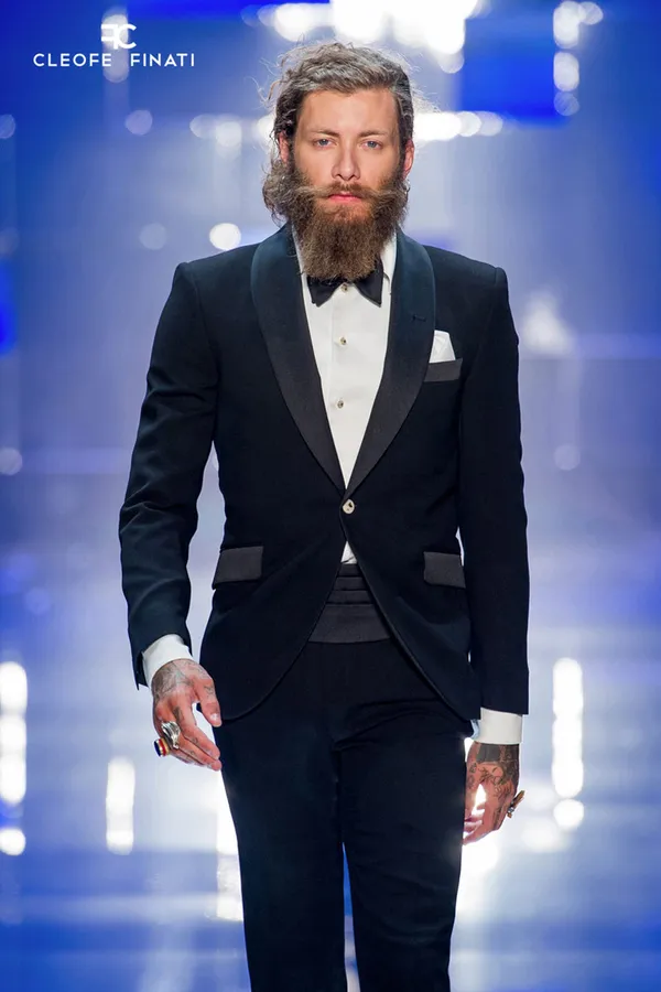 Cleofe Finati Kirk Douglas Tuxedo Jacket- Black BLACK