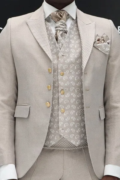 Cleofe Finati ALAIN DE BOTTON Men's Suit- Beige BEIGE