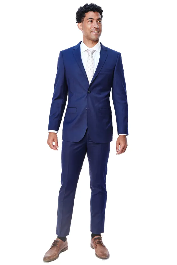 Bresciani Clothing Stretch Suit- Azure AZURE