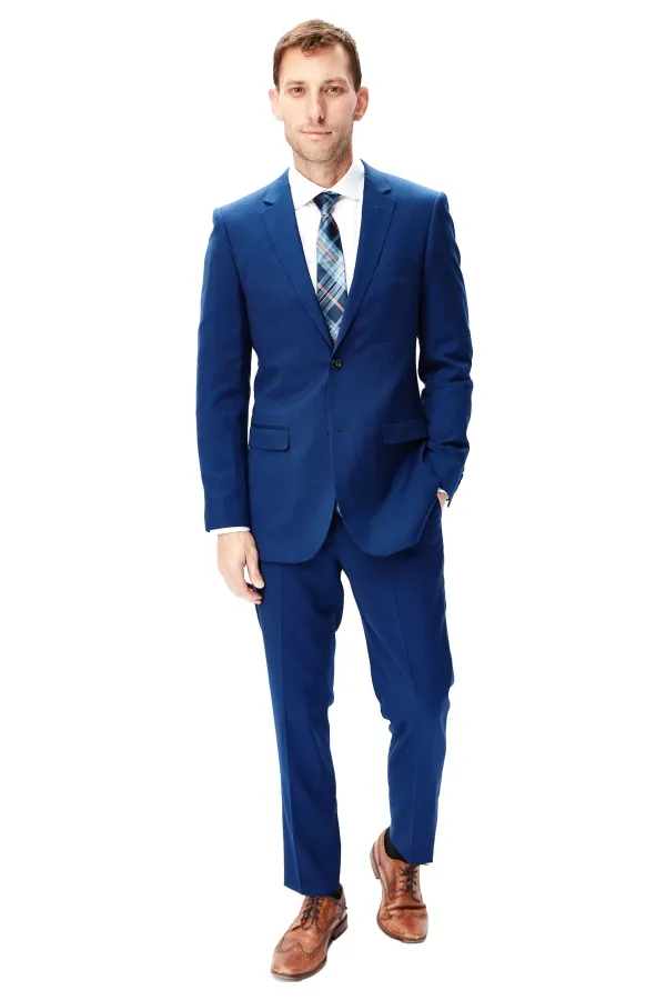 Bresciani Clothing Stretch Sportcoat- Blue BLUE