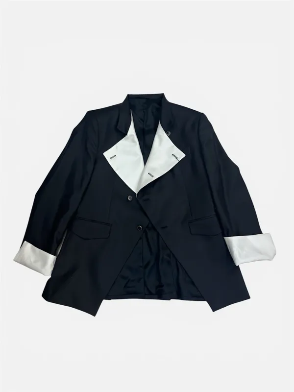 Cleofe Finati FRED ASTAIRE Mens Suit- Black/White BLACK/WHITE